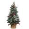 3ft. Pre-Lit Snowy Glacier Pine Artificial Christmas Tree, Warm White LED Lights